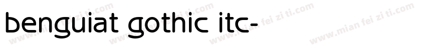 benguiat gothic itc字体转换